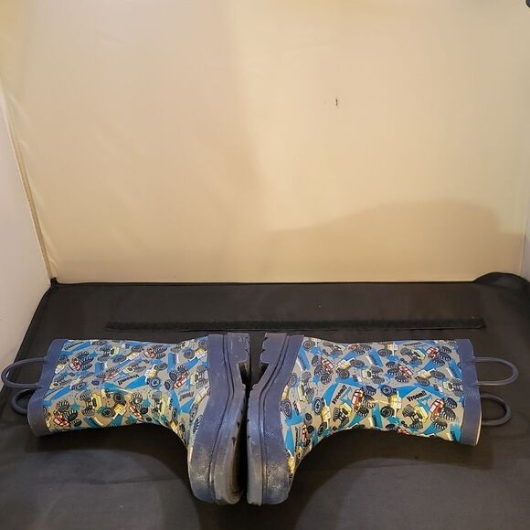 LILY&DAN KIDS DURABLE RUBBER VROOM RAIN BOOTS - Picture 10 of 14